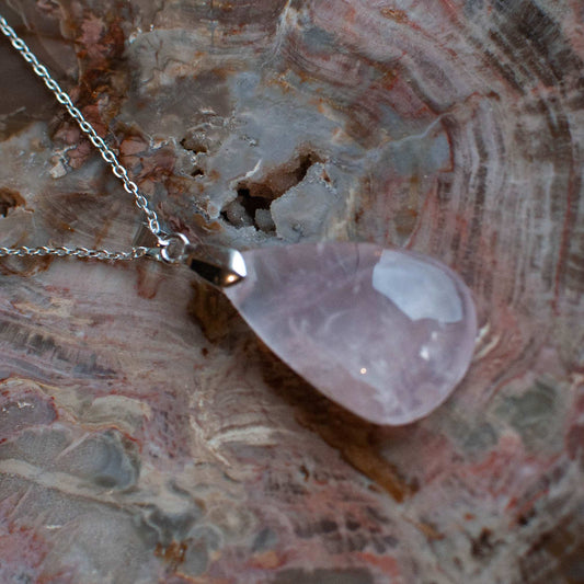 Pendentif ’Aphrodite’ - Quartz rose