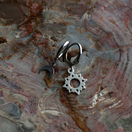 Boucles d’oreilles ’Soleil & Lune’ - Collection Soleil Lune