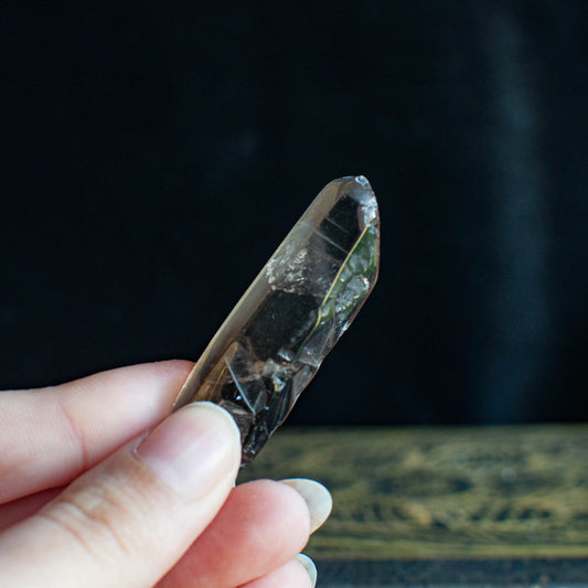 Cristal de Roche Fumé | Pointe polie