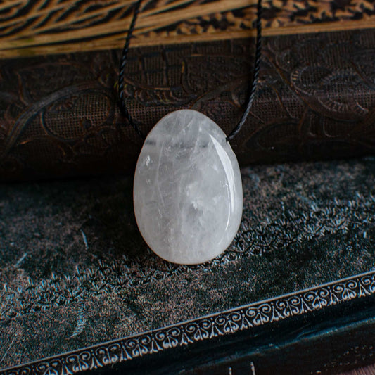 Cristal de Roche / Quartz | Pendentif Pierre Percée