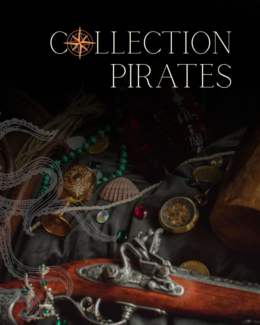 Collier ‘Le Chant des Sirènes’ | Apatite bleue | Collection Pirates