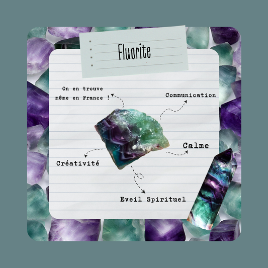 Fluorite | Pierre brute - Secrets Lunaires