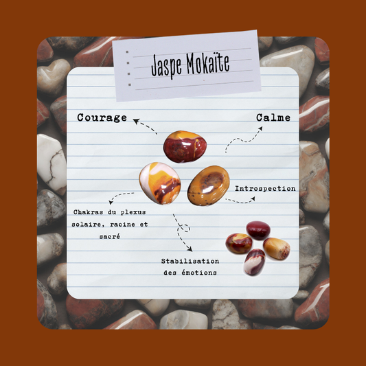 Jaspe Mokaïte | Pierre roulée - Secrets Lunaires