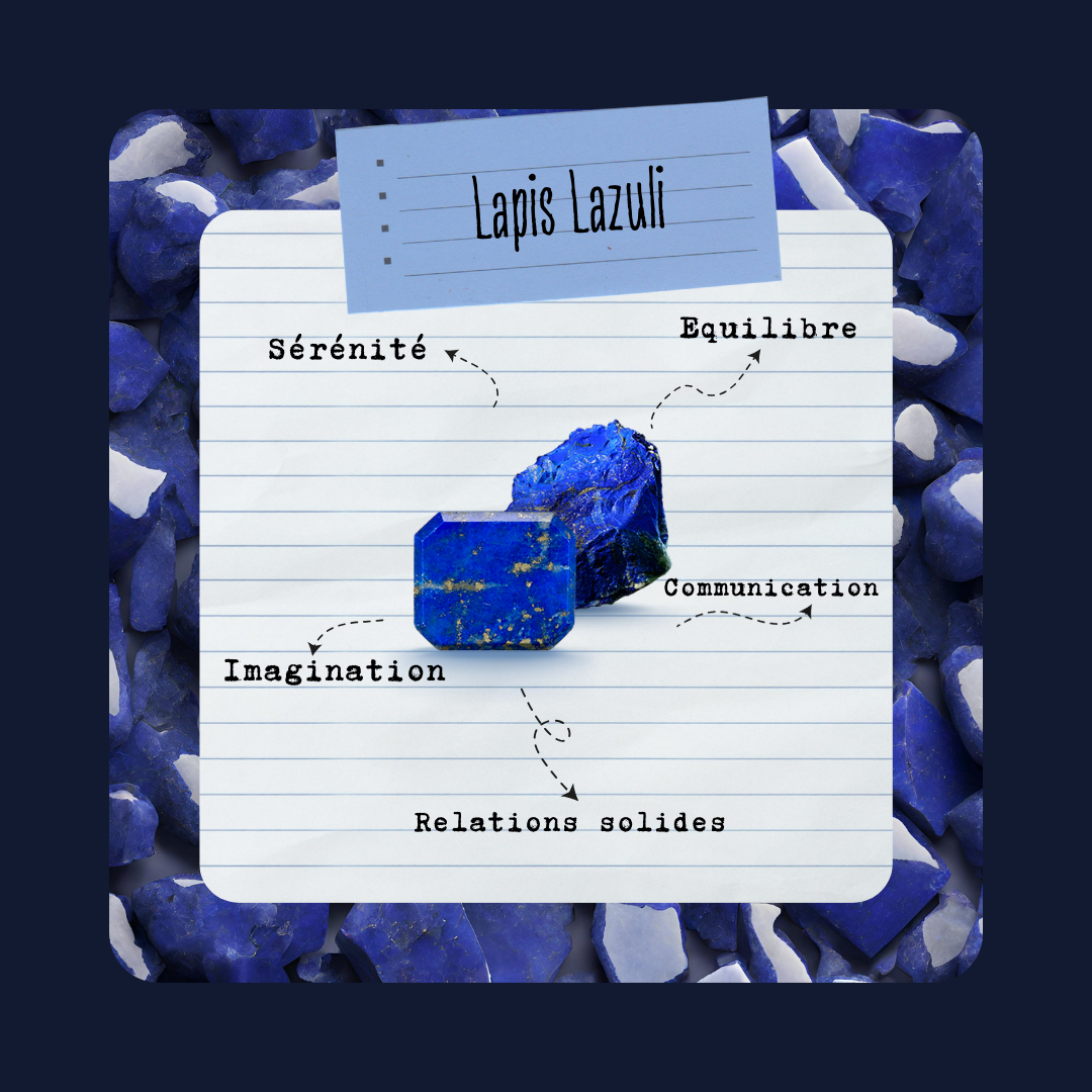 Lapis Lazuli | Pierre roulée - Secrets Lunaires