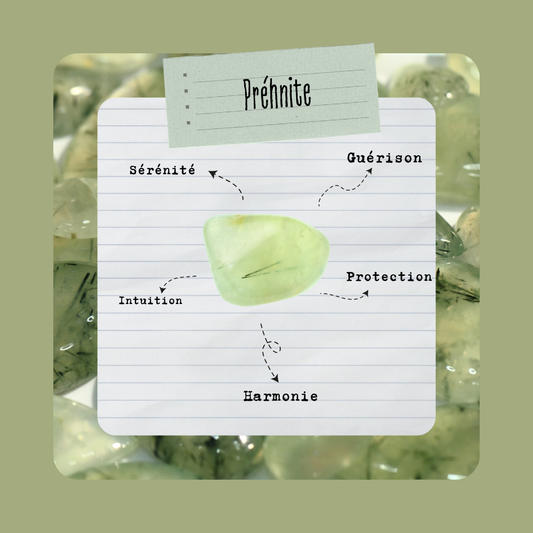 Prehnite | Pierre roulée - Secrets Lunaires