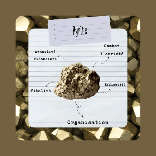 Pyrite Cubique | Pierre brute - Secrets Lunaires