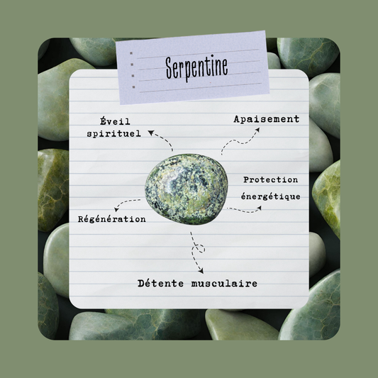 Serpentine | Pierre roulée - Secrets Lunaires