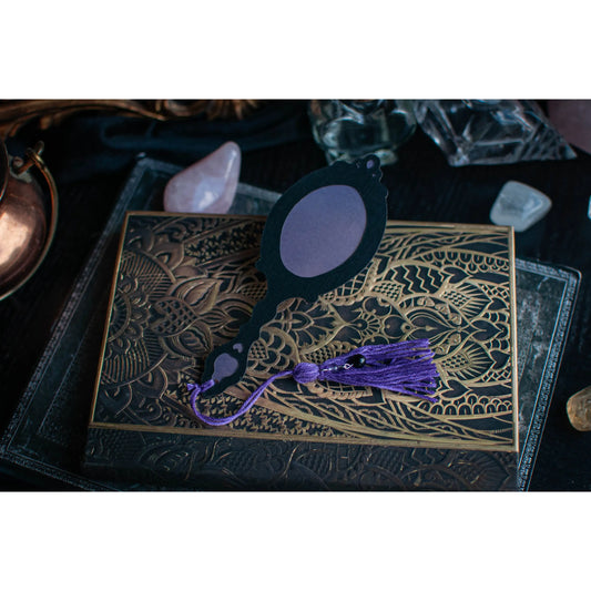’Reflet Toxique’ - Marque-page Miroir - Collection Pumpkin Space x Secrets Lunaires - Noir