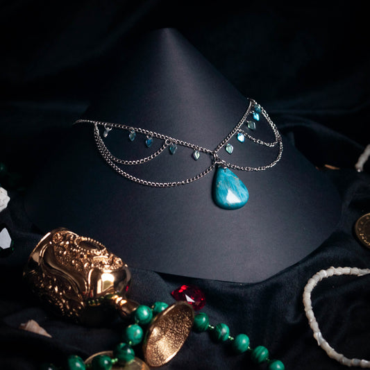 Collier ‘Le Chant des Sirènes’ | Apatite bleue | Collection Pirates