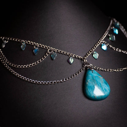 Collier ‘Le Chant des Sirènes’ | Apatite bleue | Collection Pirates