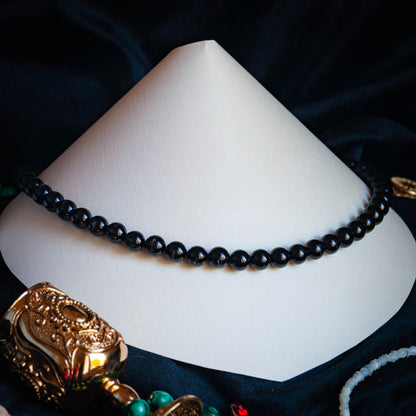 Collier ‘Perles d’encre’ | Tourmaline noire | Collection Pirates