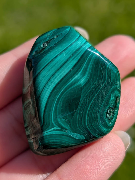 Malachite - 30 à 40 mm | Pierre roulée - Secrets Lunaires